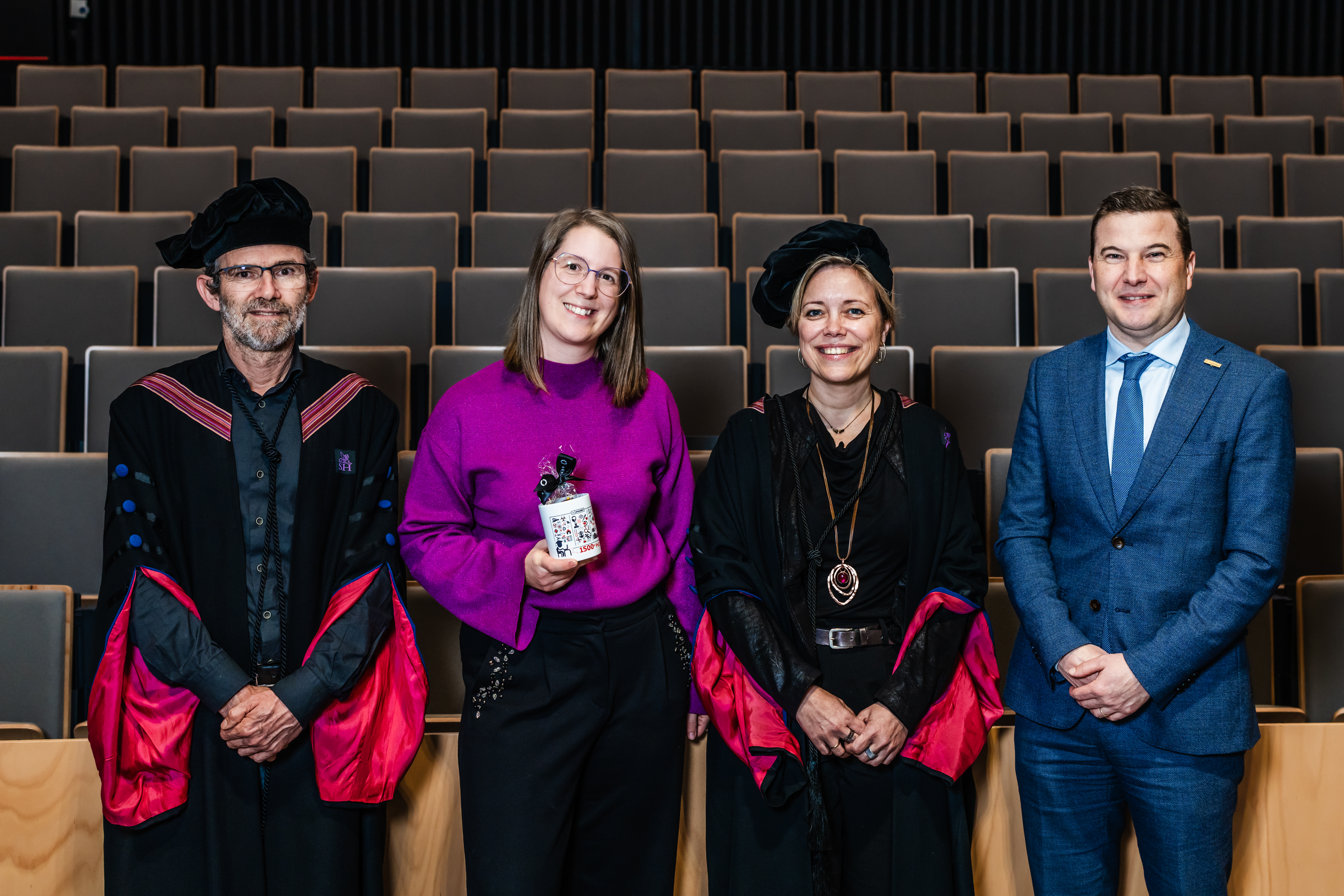 1500Ste Doctoraat Foto Met Rector