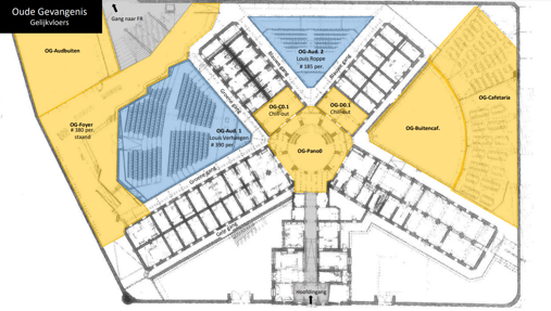 Detailplan lokalen Oude Gevangenis