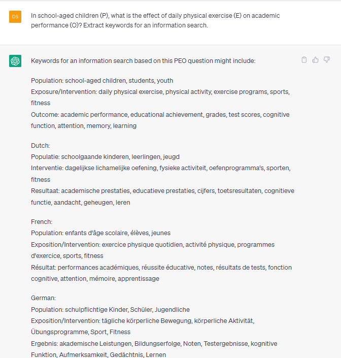 ChatGPT ) keywords
