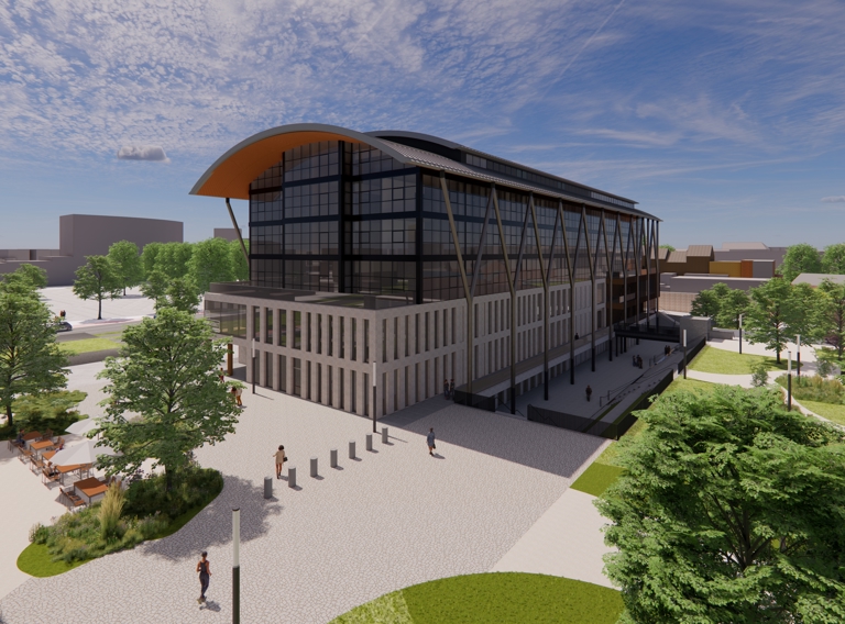 Buitenaanzicht Nieuw Campusgebouw Uhasselt