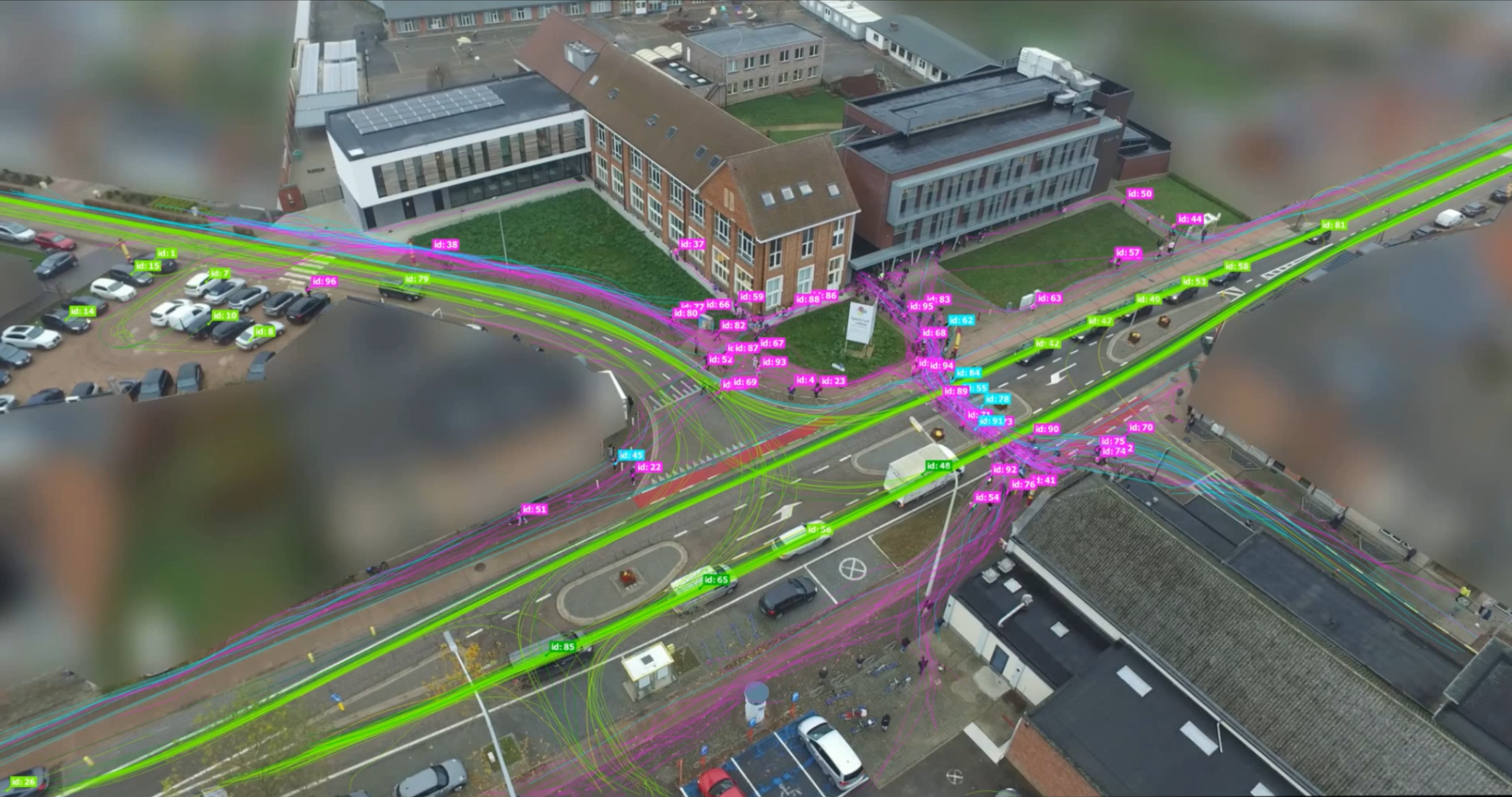 Droneopname Verkeerssituatie Beringen