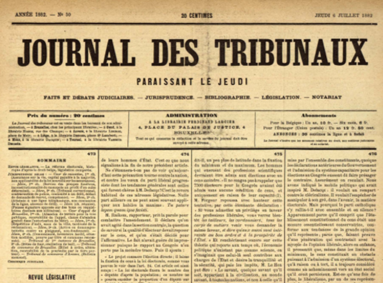 Journal Des Tribunaux (1)