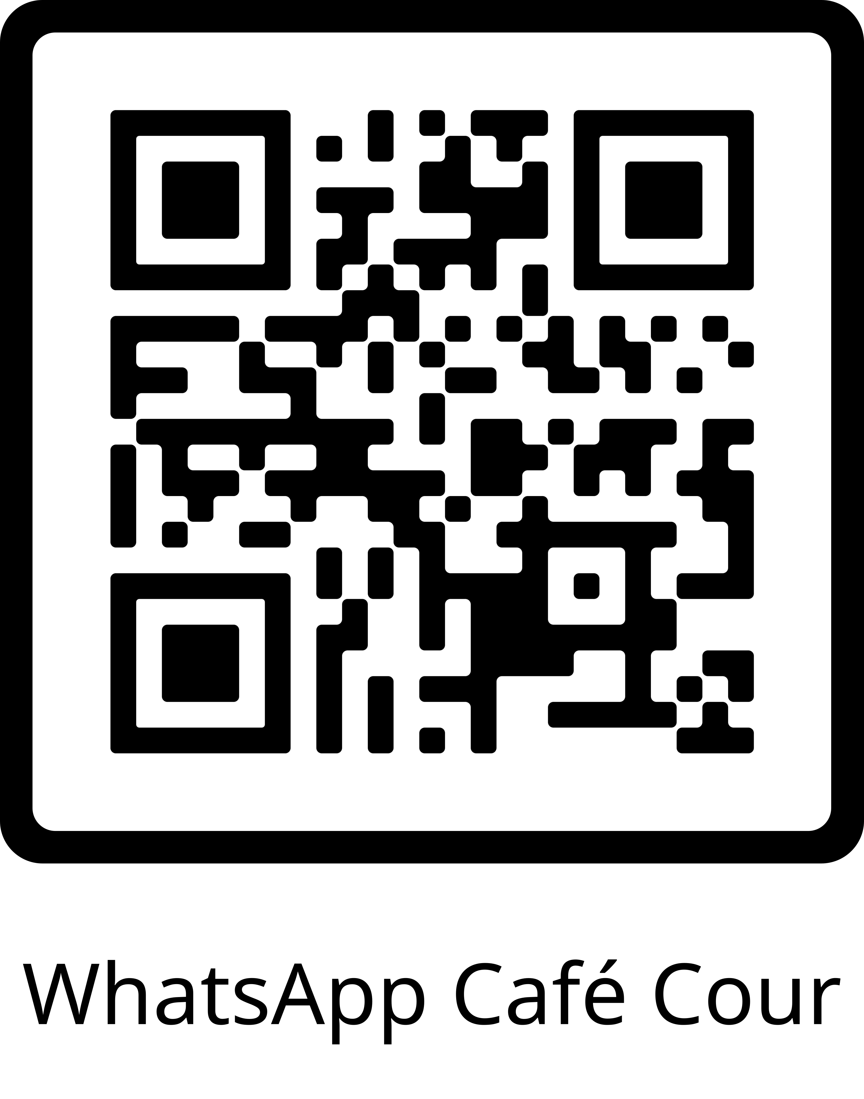 QR code WhatsApp Cafe Cour