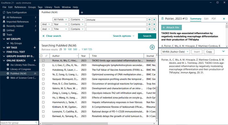 Endnote select citation styles